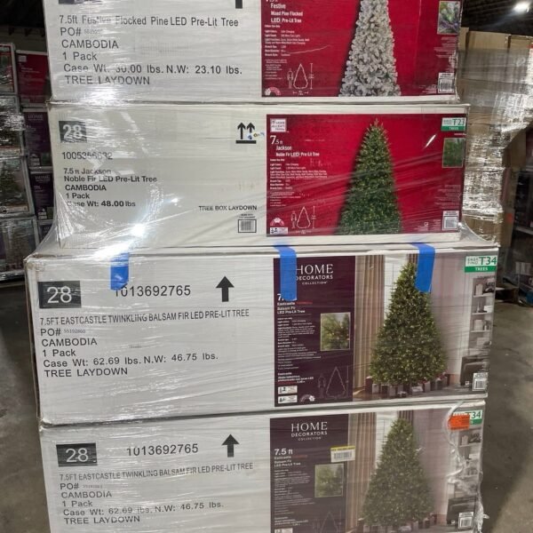 Christmas Trees Pallets (100 – 150 units per pallet)